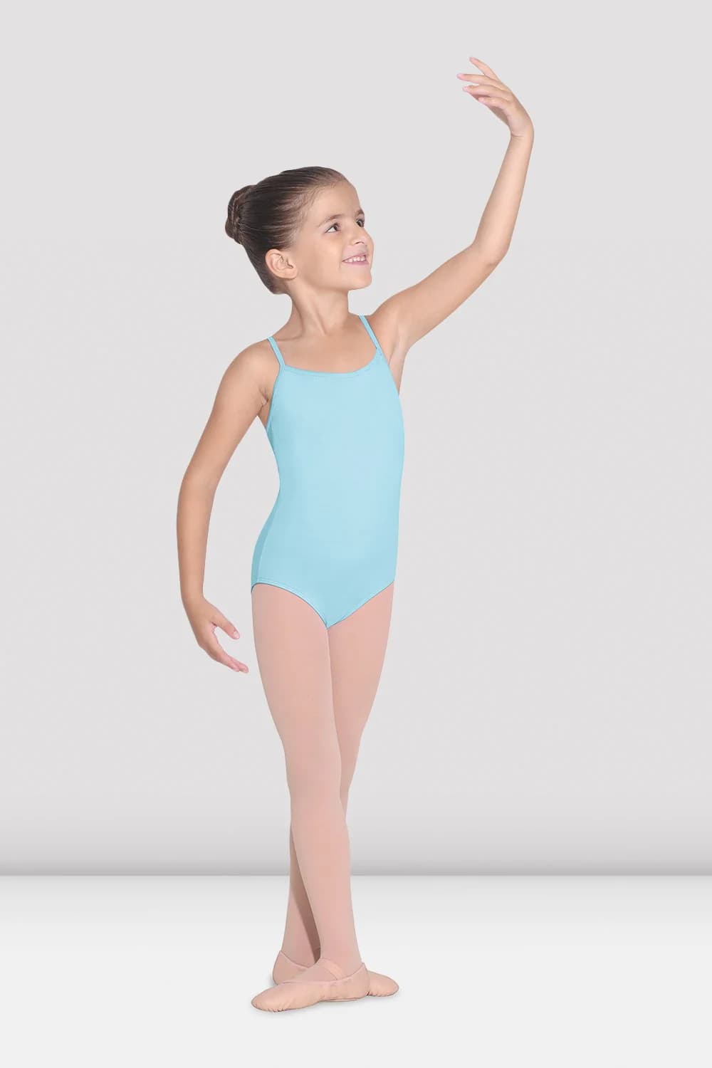 Body da danza Bloch Parem CL5607-CP celeste pastello per bambine