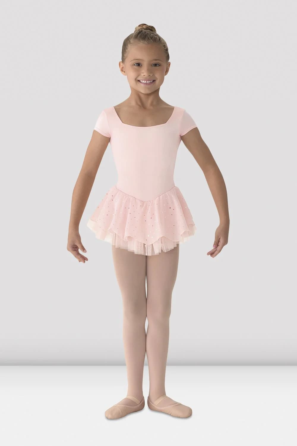 Body da danza Bloch Mirella M1052-RSP rosa pallido per bambine
