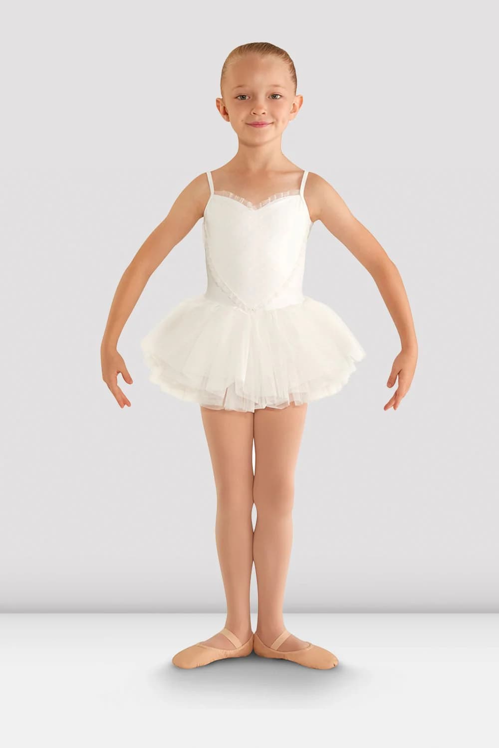 Tutù da danza Bloch Valentine CL8168 bianco per bambine