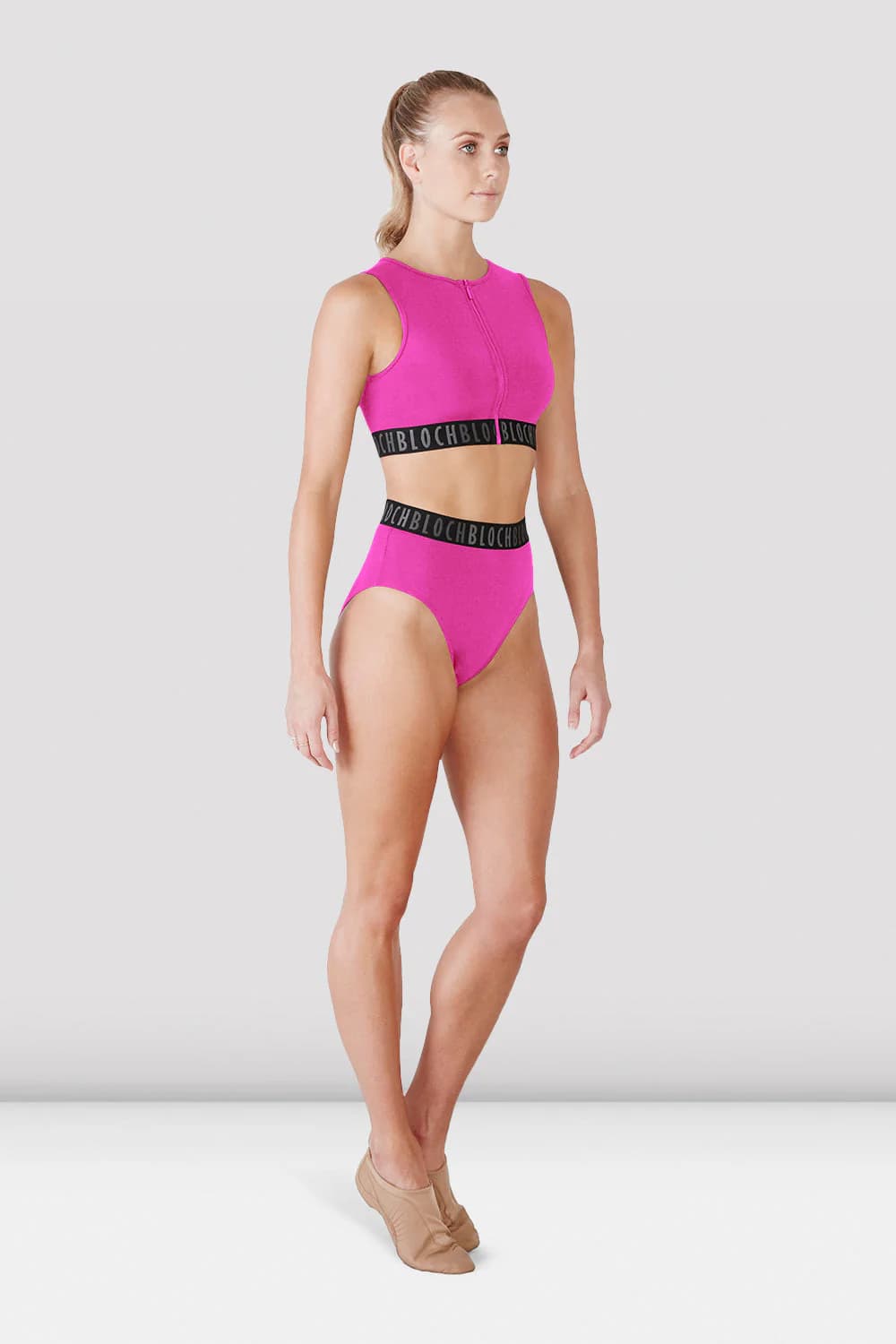 Slip a copertura totale da danza Bloch Teigan FT5010 azalea da donna