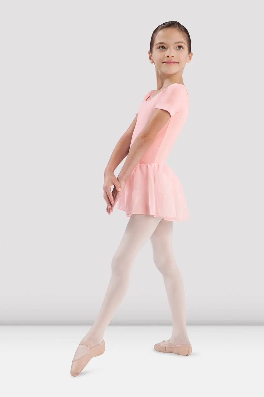 Body da danza Bloch Tiffany CL5342-RS in cotone rosa per bambine