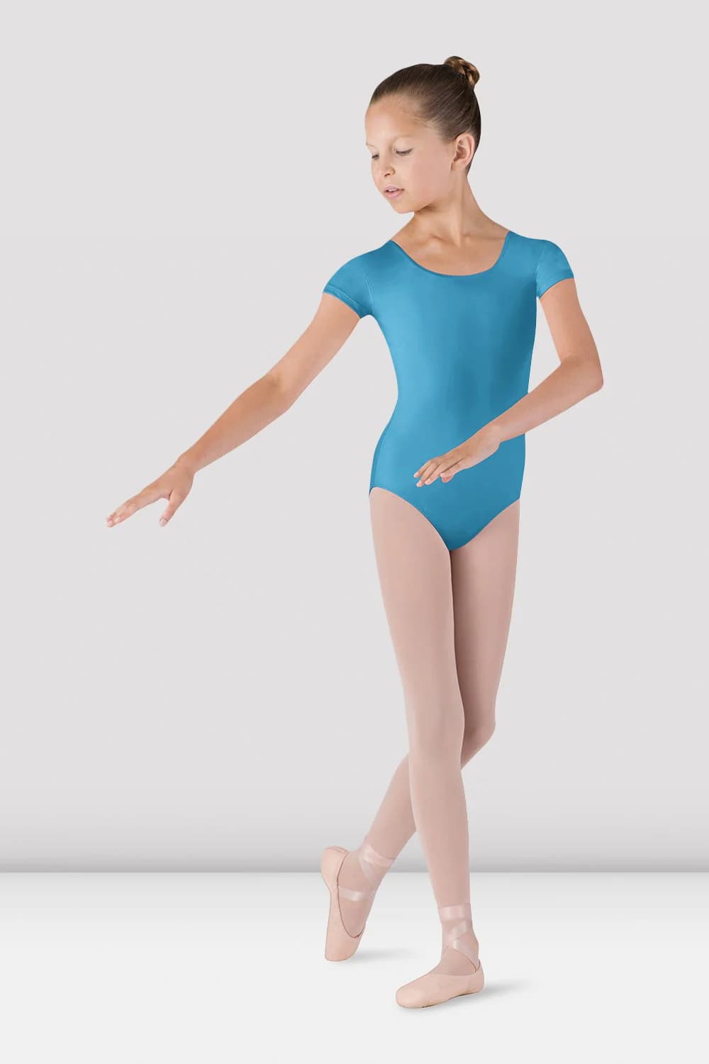 Body da danza Bloch Dujour CL5602-TUR turchese per bambine