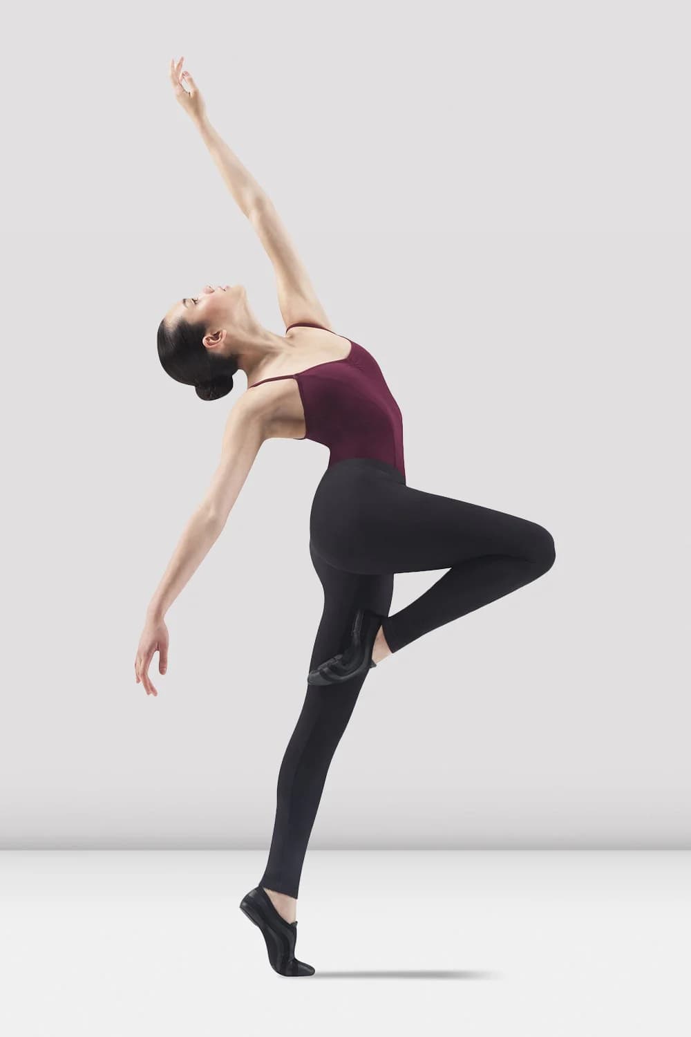 Leggings da danza Bloch Arrondi P3958 neri da donna