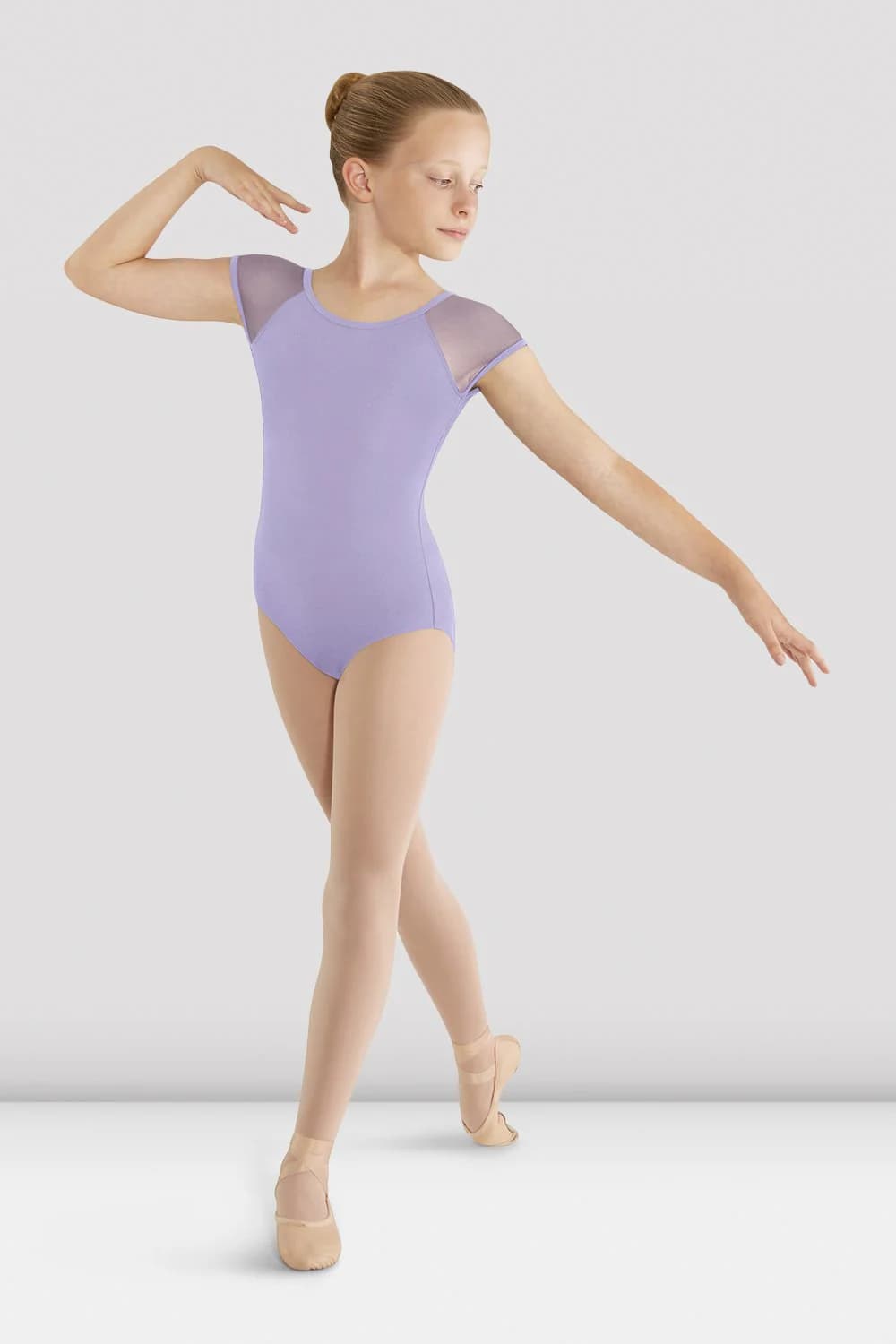 Body da danza Bloch Mirella M411C-L lilla per bambine