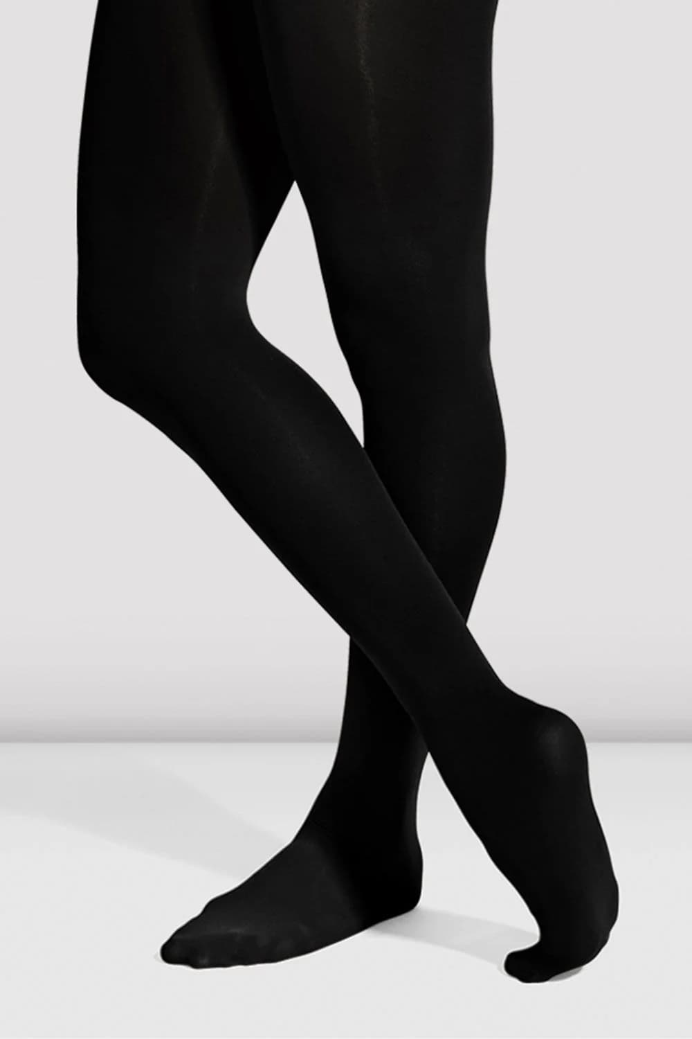 Collant con piedini da danza Bloch Contoursoft T0918G neri per bambine