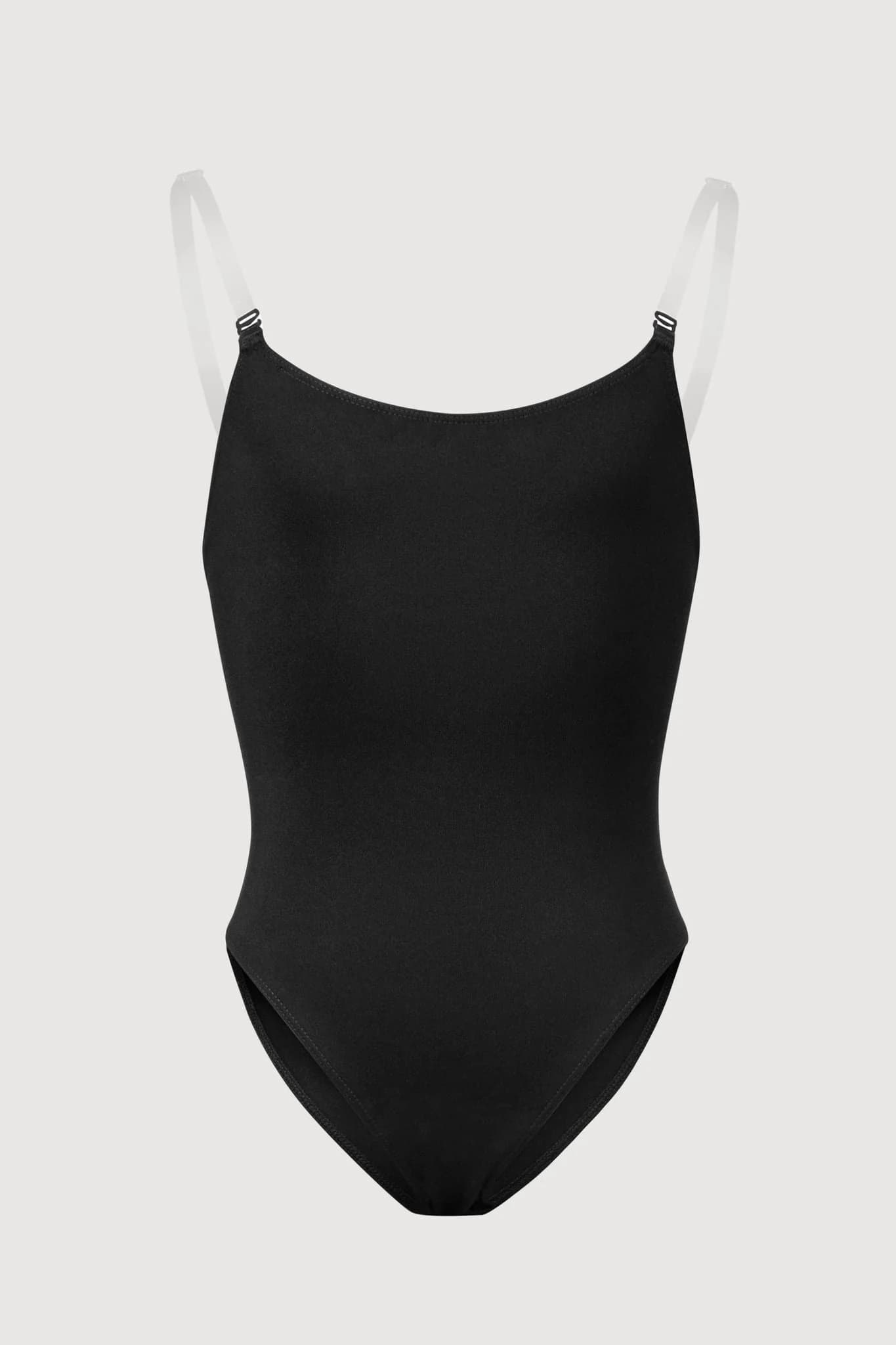 Body da danza Bloch Auva con spalline regolabili nero per bambine