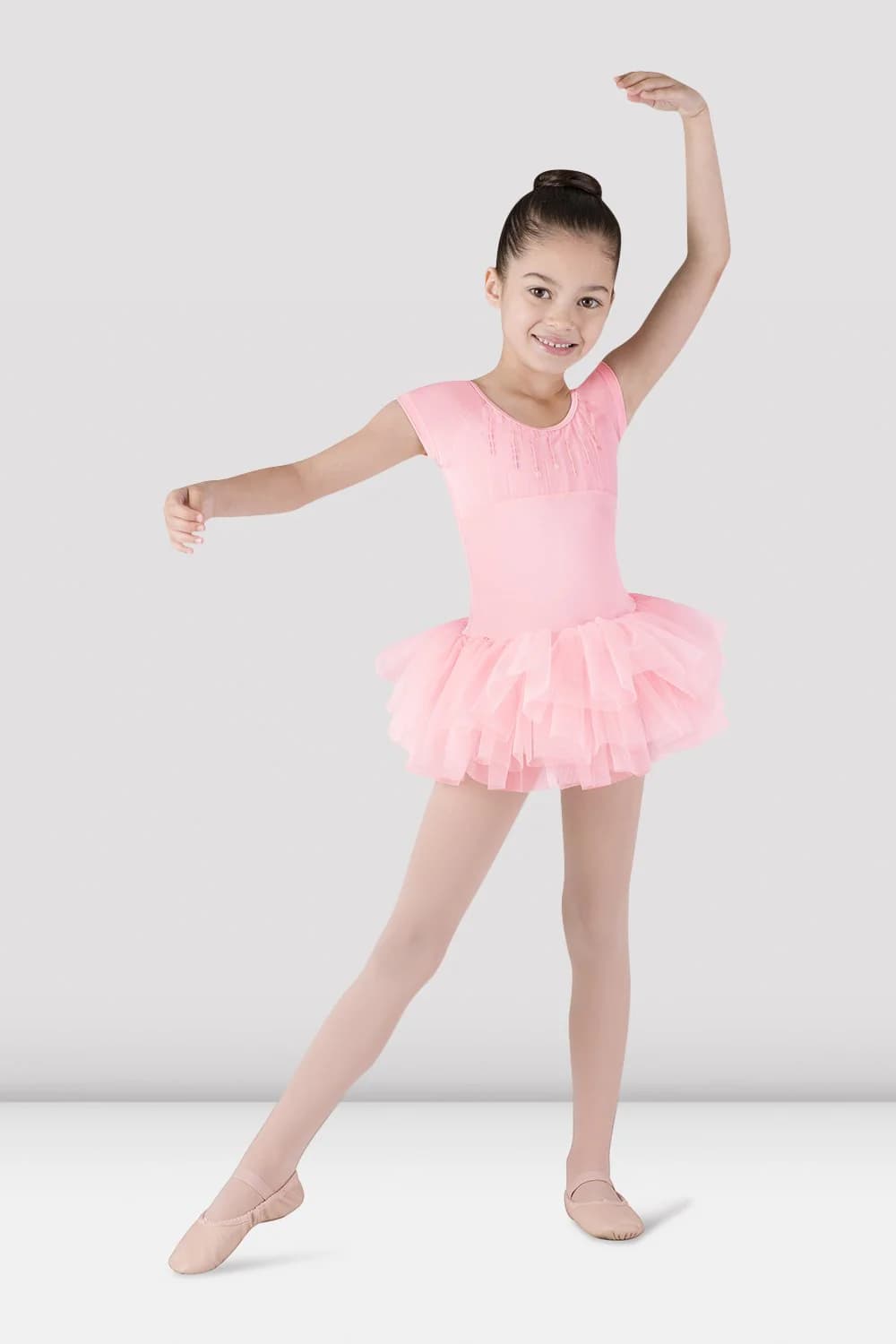Tutù da danza Bloch Ife CL8012-RS rosa con paillettes sul busto per bambine