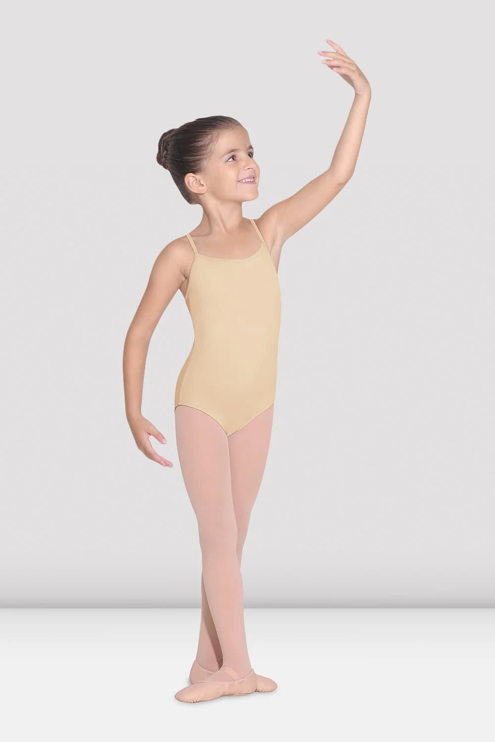 Body da danza Bloch Parem CL5607-NUDE color carne per bambine