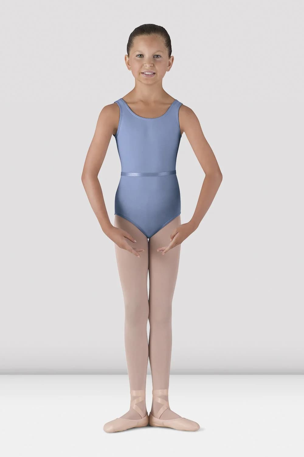 Body da danza Bloch BU104C-BLC blu cielo per bambine