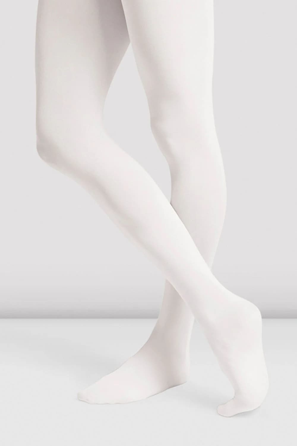 Collant con piedini da danza Bloch Contoursoft T0981G bianchi per bambine