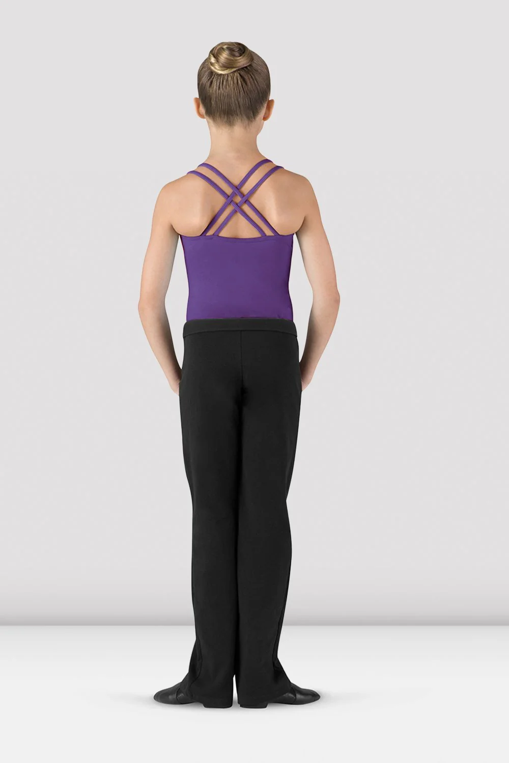 Pantaloni jazz Bloch CP5453 Coupe in tessuto neri per bambine