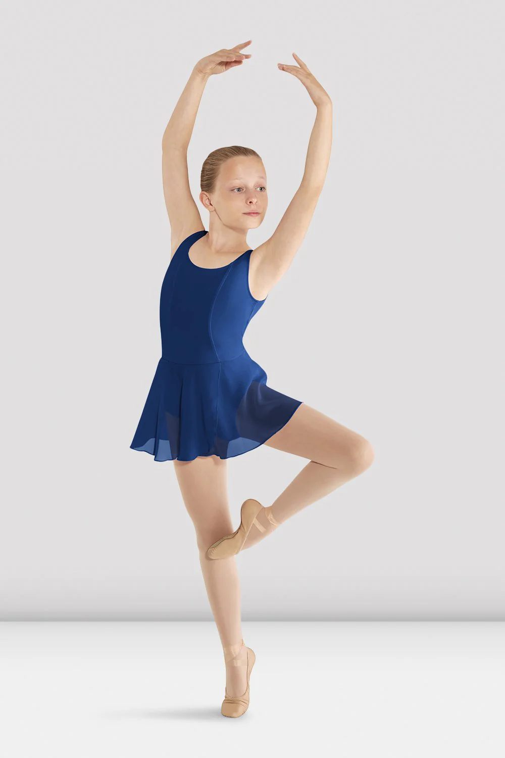 Body da danza Bloch Mirella M408C-BR in cotone blu royal per bambine