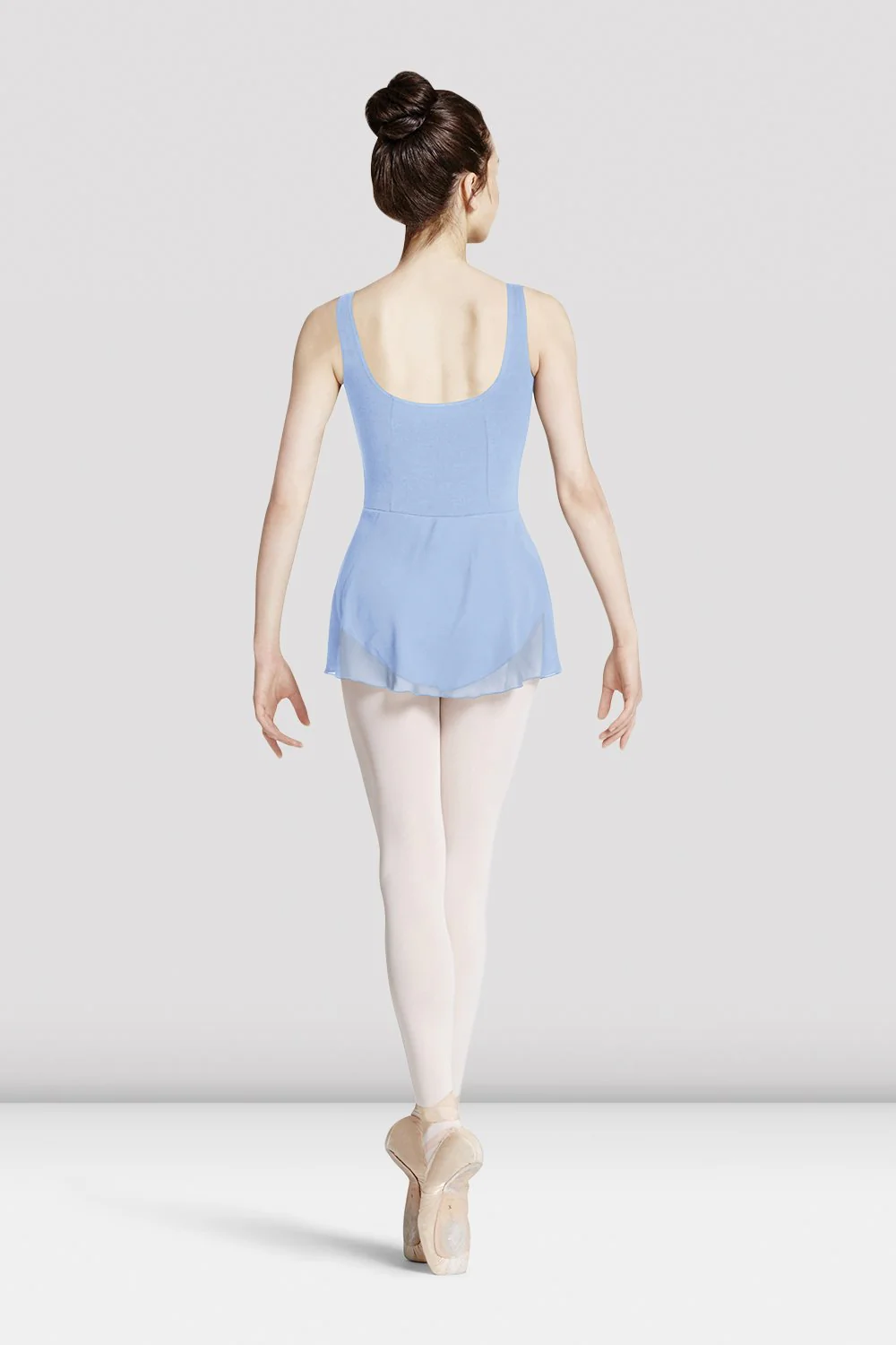 Body da danza Bloch Mirella M417L azzurro a canotta con gonna da donna
