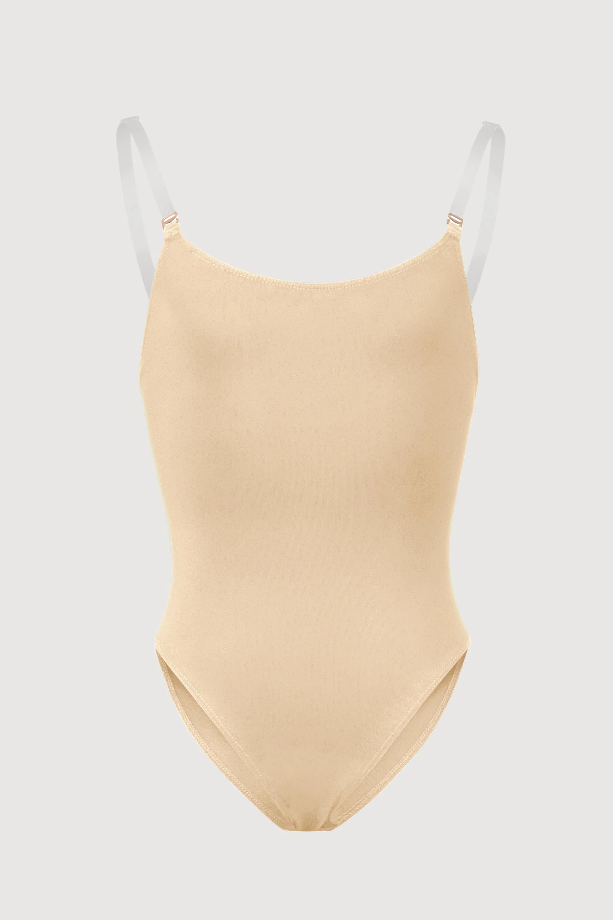Body da danza Bloch Auva con spalline regolabili carne per bambine