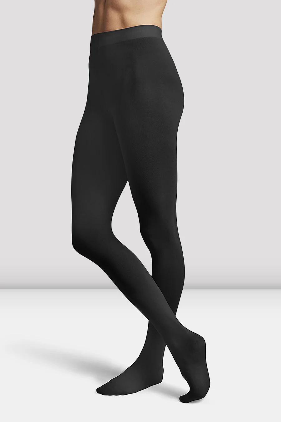 Collant con piedini da danza Bloch Contoursoft T0981L neri da donna