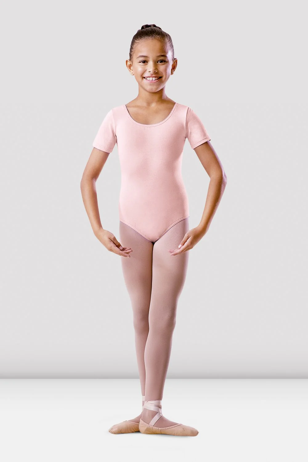 Body da danza Bloch BU201C-RSP rosa pallido per bambine