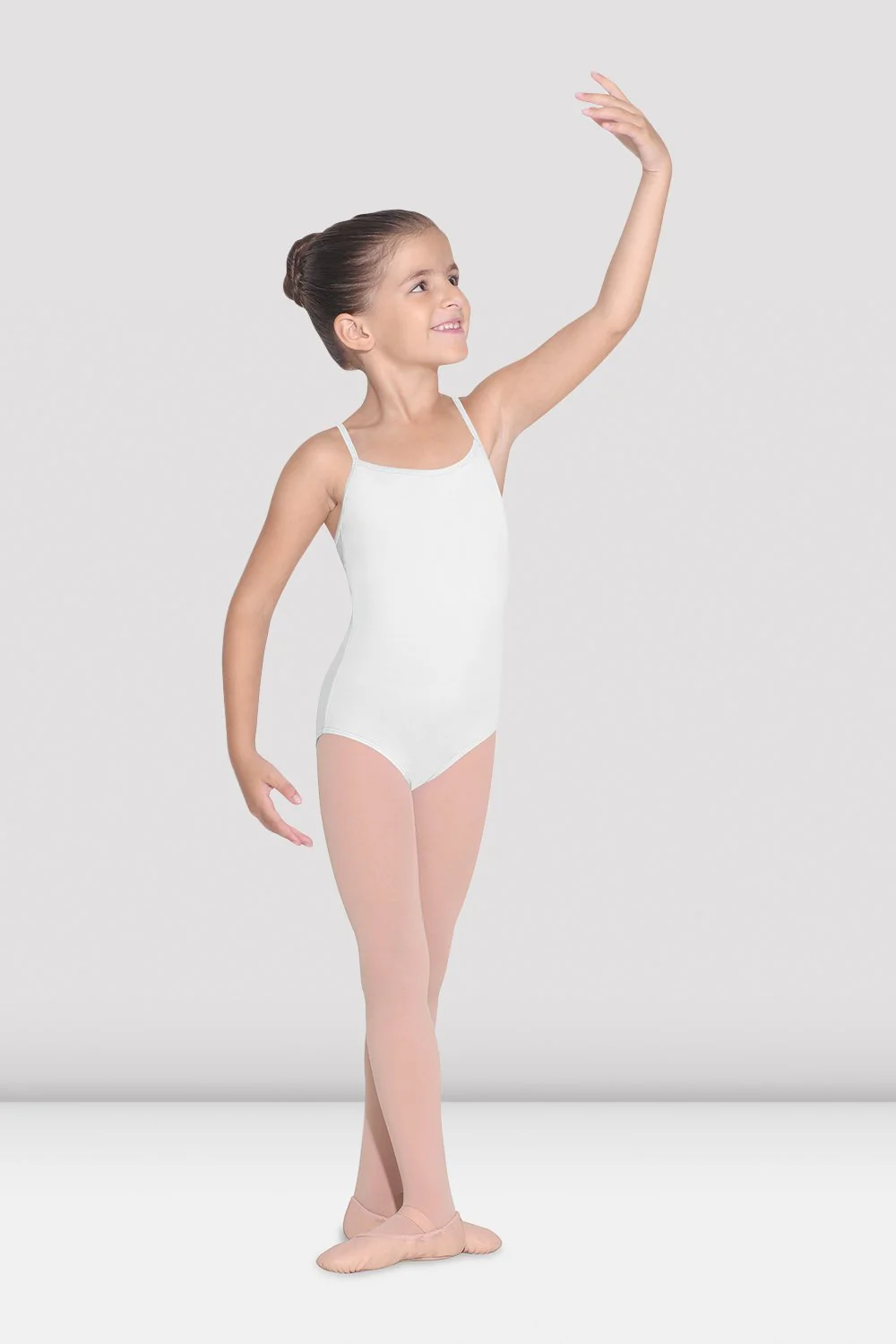 Body da danza Bloch Parem CL5607-B bianco per bambine