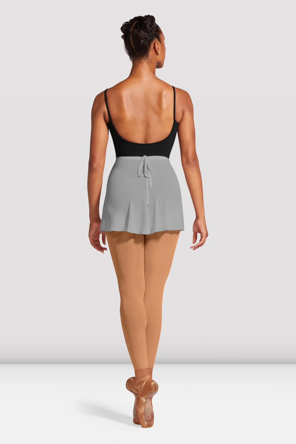 Gonna da balletto Bloch Vera R9721 grigio in georgette da donna