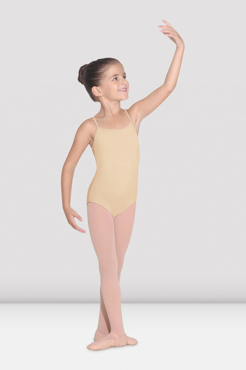 Body da danza Bloch Parem CL5607-NUDE color carne per bambine