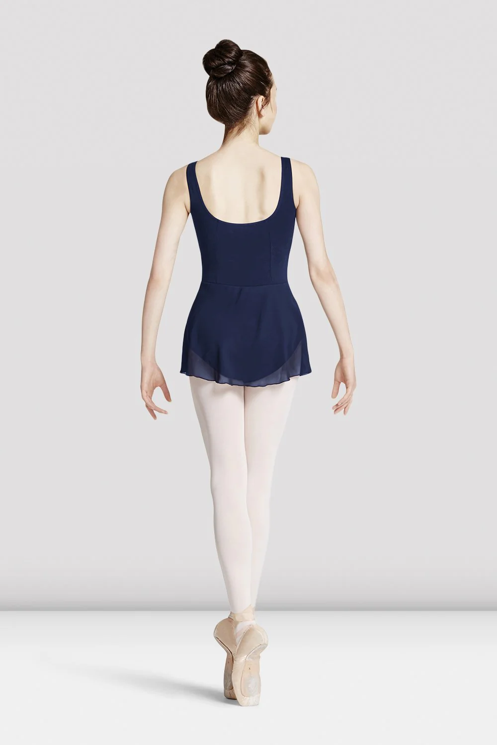 Body da danza Bloch Mirella M417L blu navy a canotta con gonna da donna