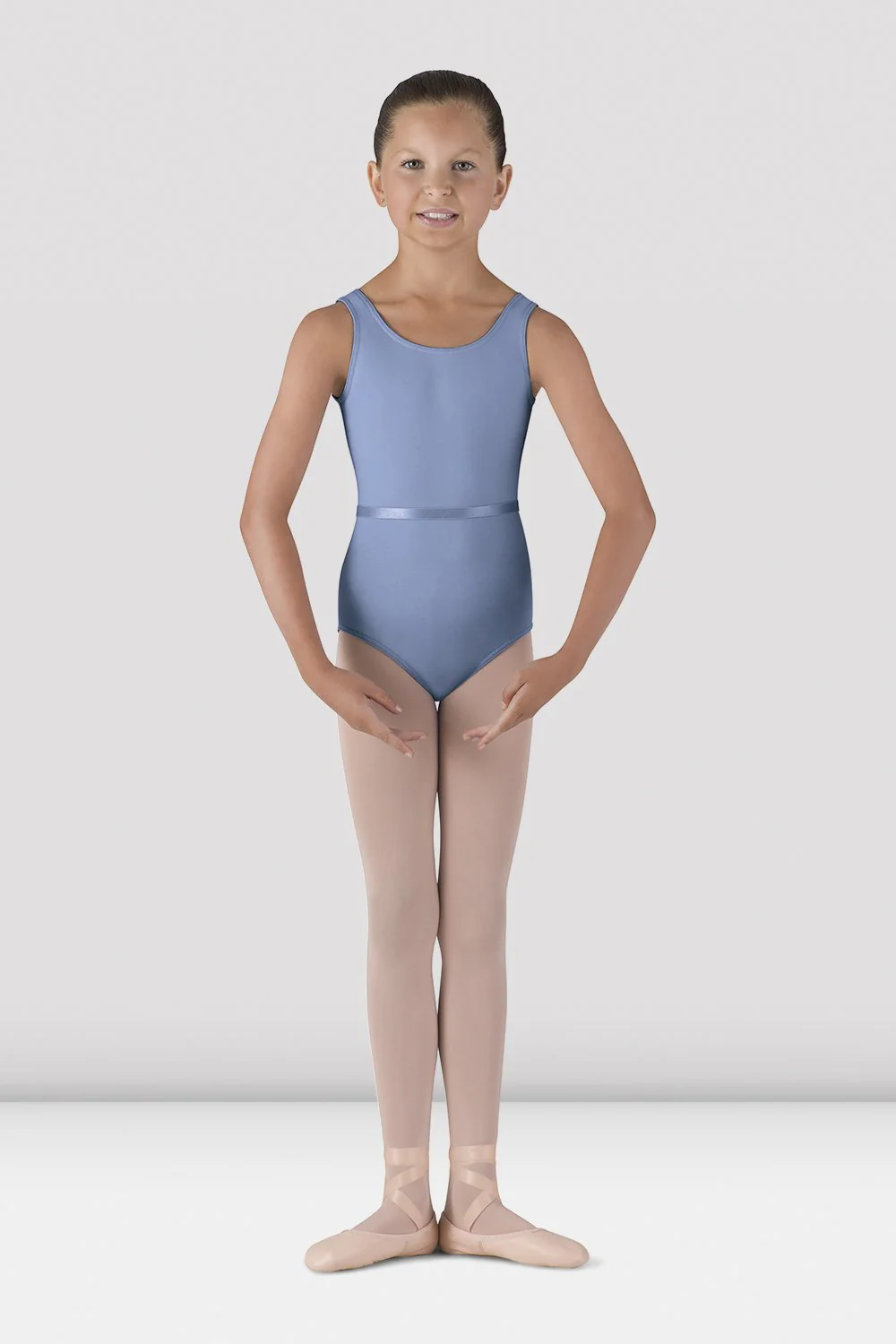 Body da danza Bloch BU104C-BLC blu cielo per bambine
