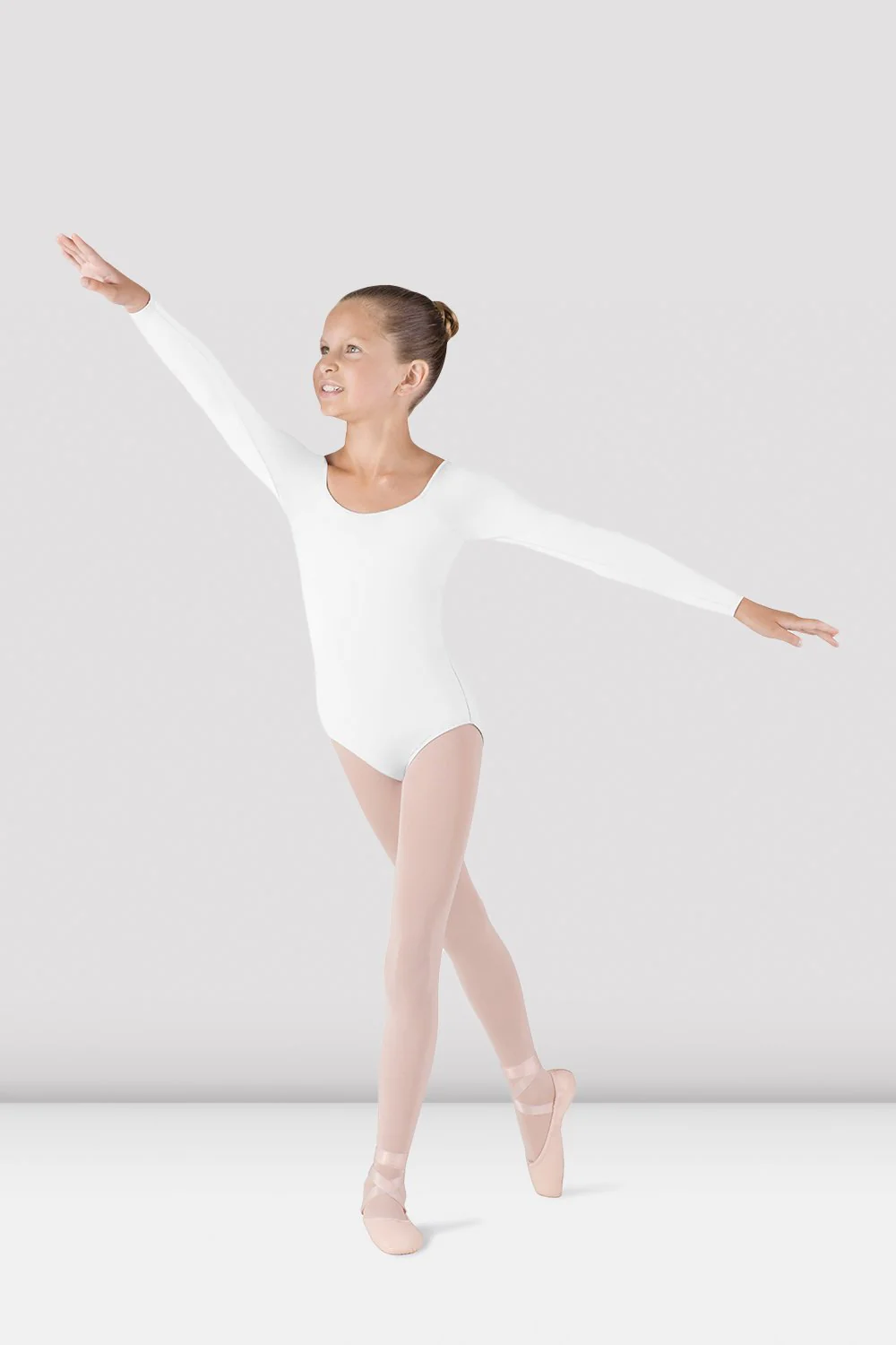 Body da danza Bloch Meglio CL5609-B bianco per bambine