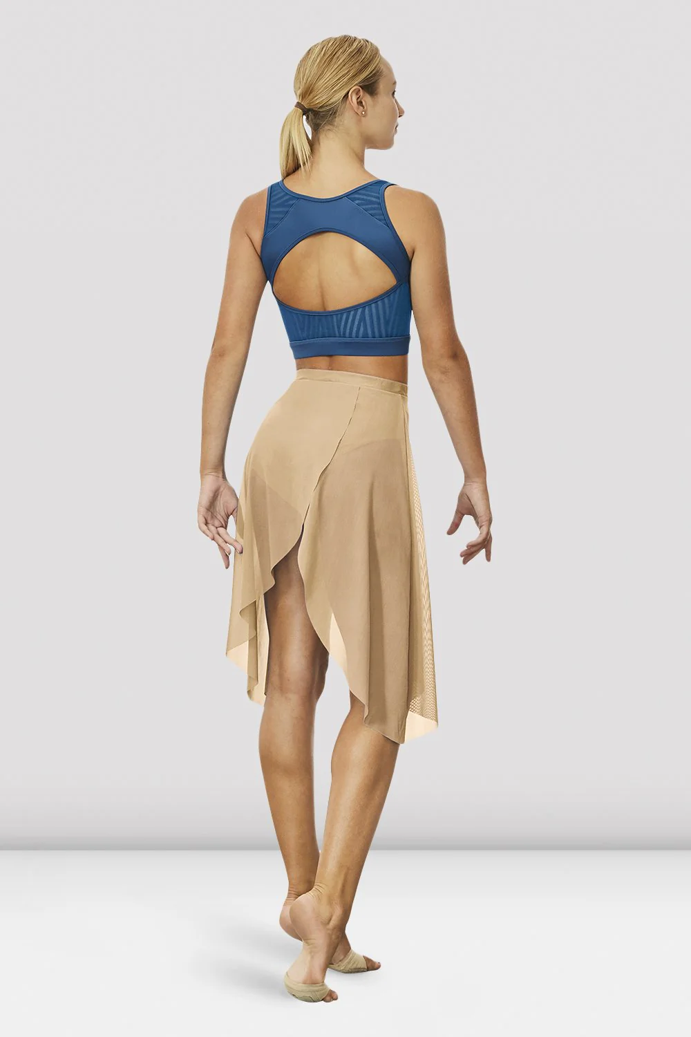 Gonna da balletto Bloch Hadlee R3531 sabbia in microrete da donna