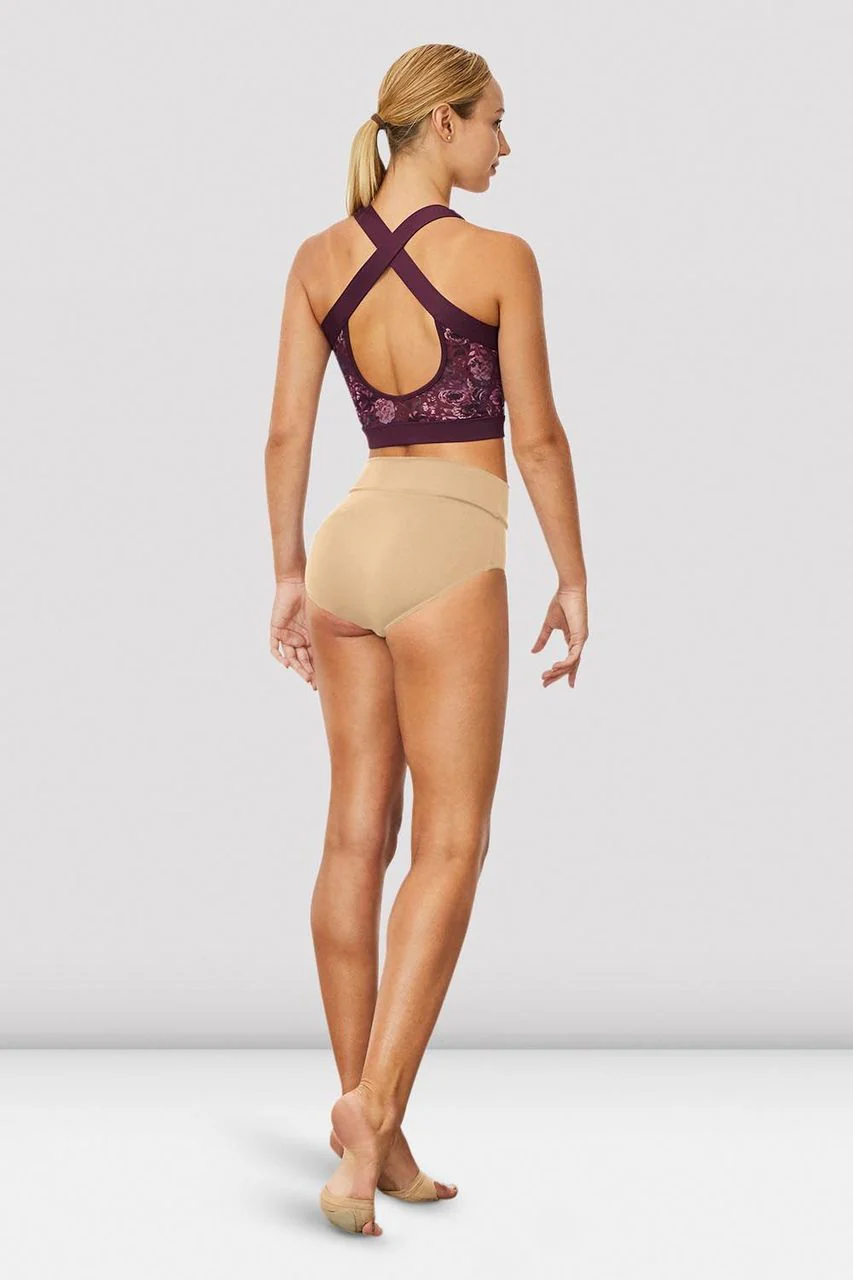 Slip a vita alta da danza Bloch Armelle R3504 sabbia da donna