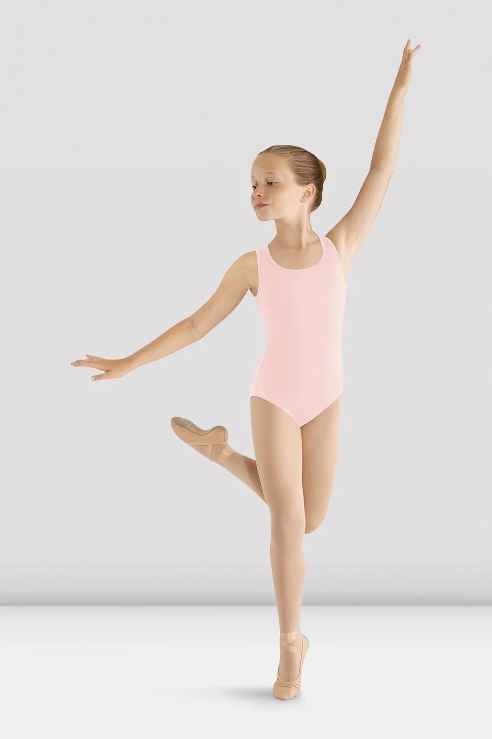 Body da danza Bloch Mirella M413C-RSP rosa pallido per bambine